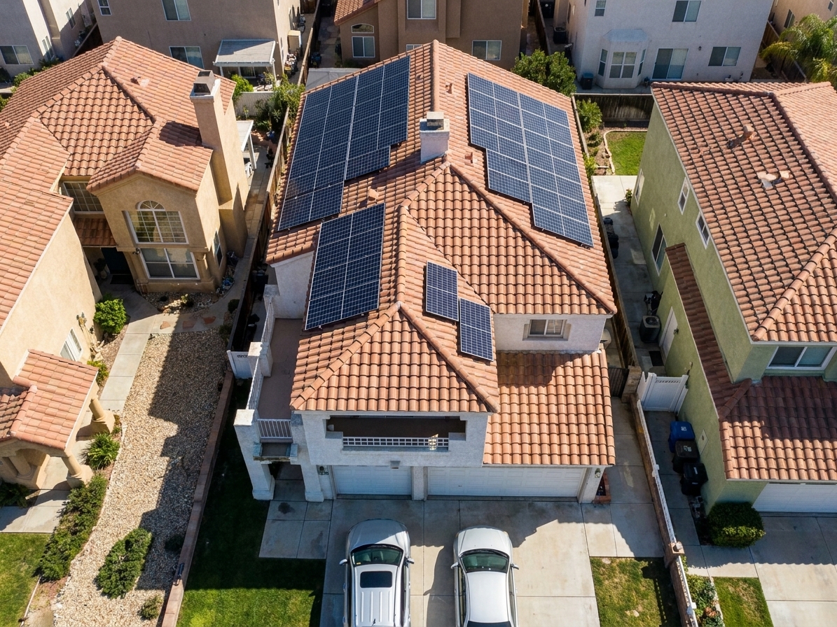 AI solar render of a home